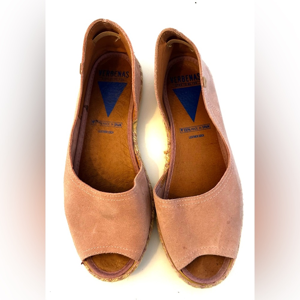 Verbenas Cruz Women's Pink Espadrille Shoes - Size 8